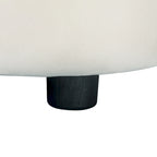 Gebogenes Zweisitzersofa mit abgerundeter Rückenlehne