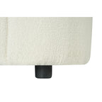 Gebogenes Zweisitzersofa mit abgerundeter Rückenlehne