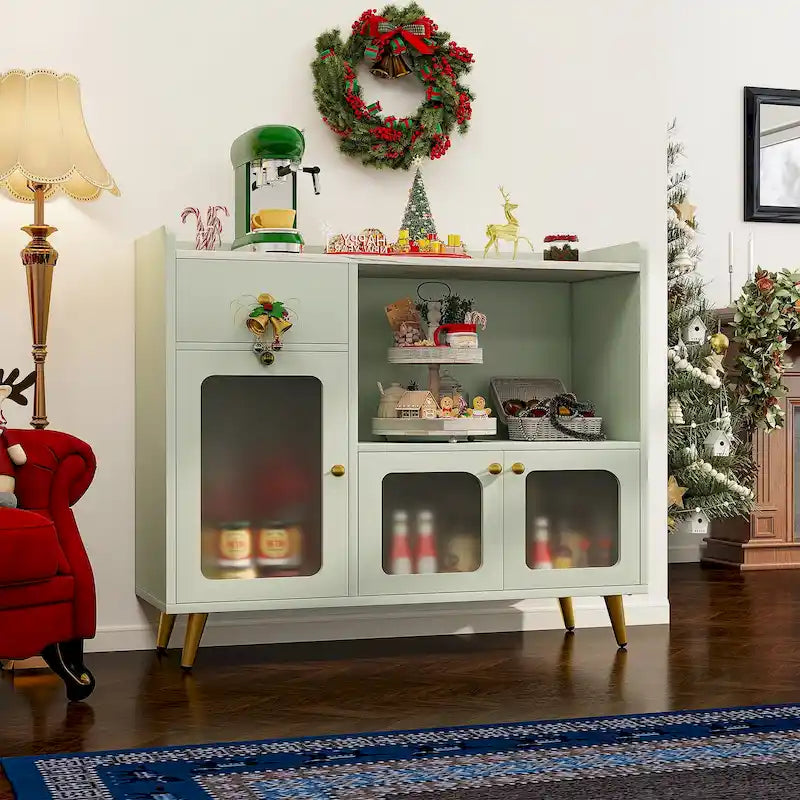 Sideboard mit Stauraum und Türfüllungen aus Acryl