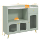 Sideboard mit Stauraum und Türfüllungen aus Acryl