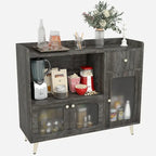 Sideboard mit Stauraum und Türfüllungen aus Acryl