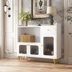 Sideboard mit Stauraum und Türfüllungen aus Acryl