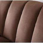 Schlafsofa mit Stoffbezug und geriffelter Rückenlehne