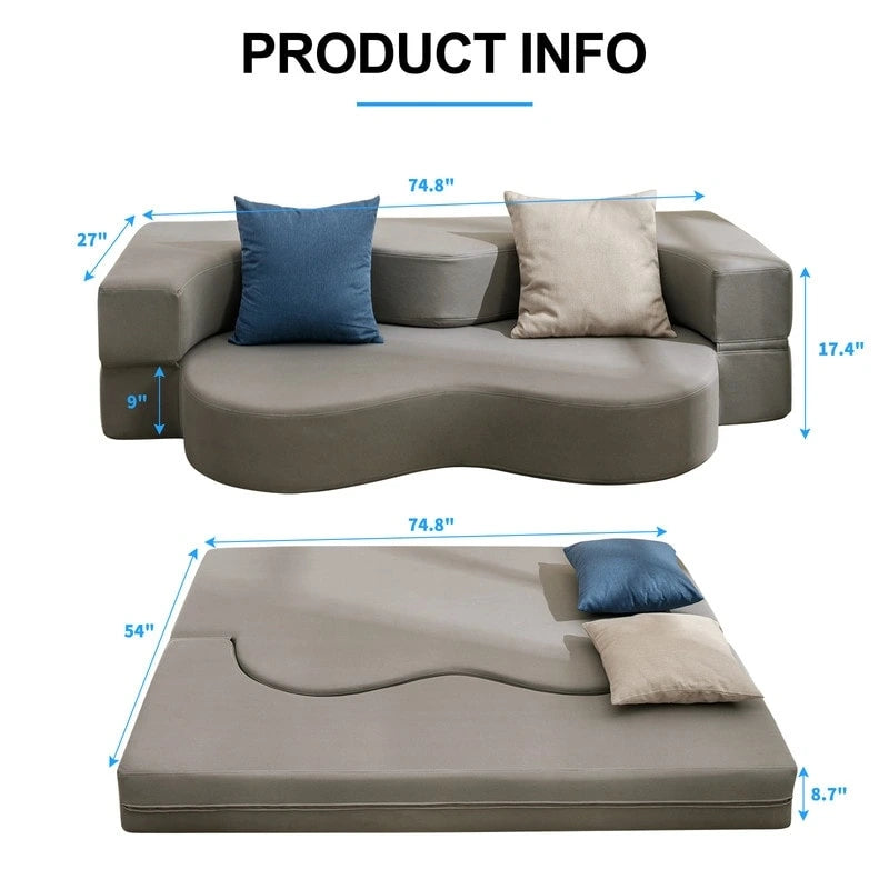 Convertible Foldable Floor Sofa Bed