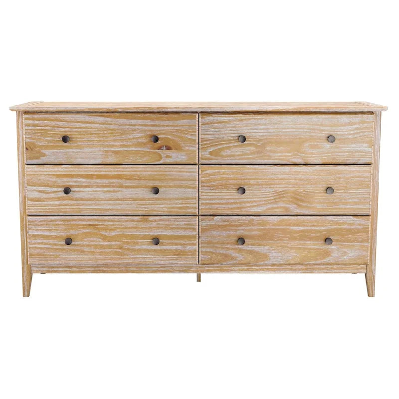 Cómoda de quarto com 6 gavetas