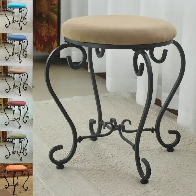 Cambridge Vanity Stool with Cushion