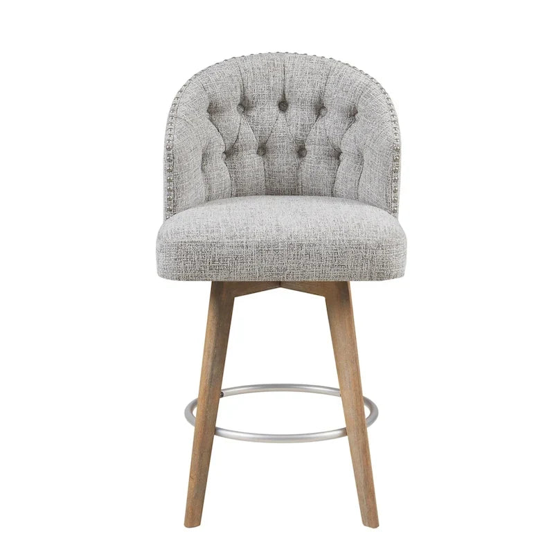 Gepolsterter drehbarer Tresenstuhl mit 26-Inch-Sitzhöhe