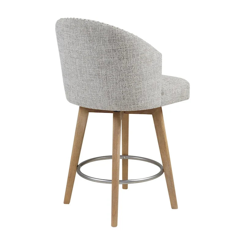 Gepolsterter drehbarer Tresenstuhl mit 26-Inch-Sitzhöhe