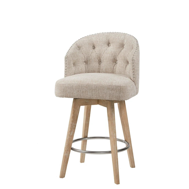 Gepolsterter drehbarer Tresenstuhl mit 26-Inch-Sitzhöhe