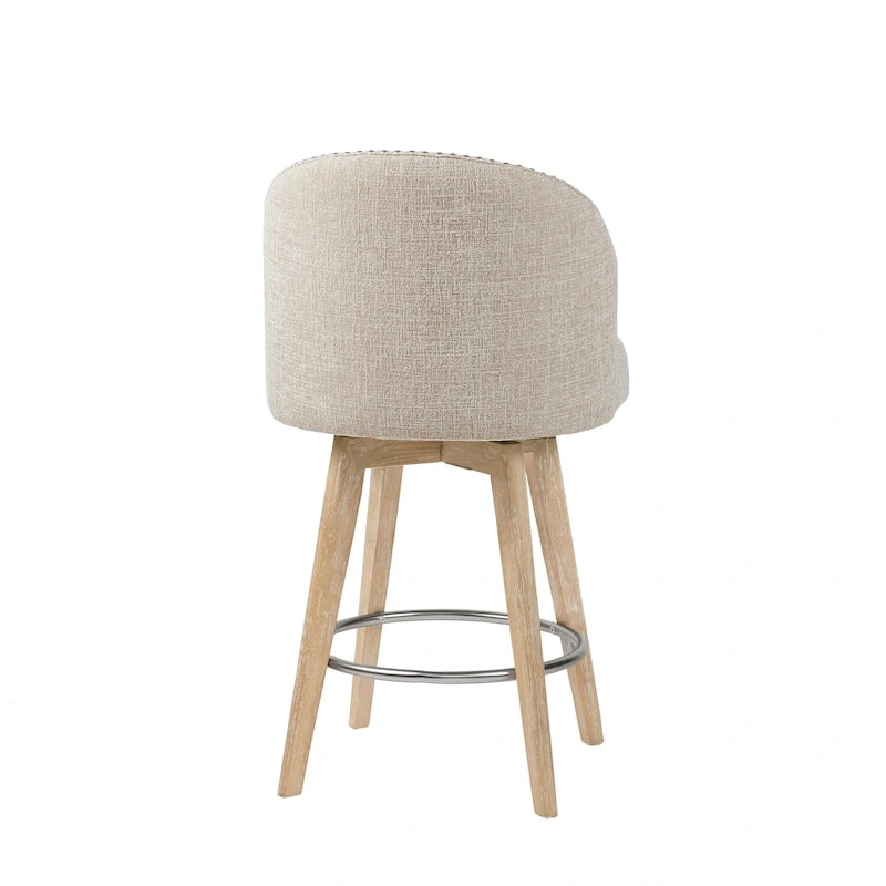 Gepolsterter drehbarer Tresenstuhl mit 26-Inch-Sitzhöhe