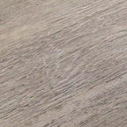 Grijze ronde salontafel van hout en rotan