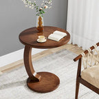 Round C-Shaped Side Table
