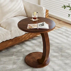 Round C-Shaped Side Table