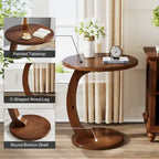 Round C-Shaped Side Table