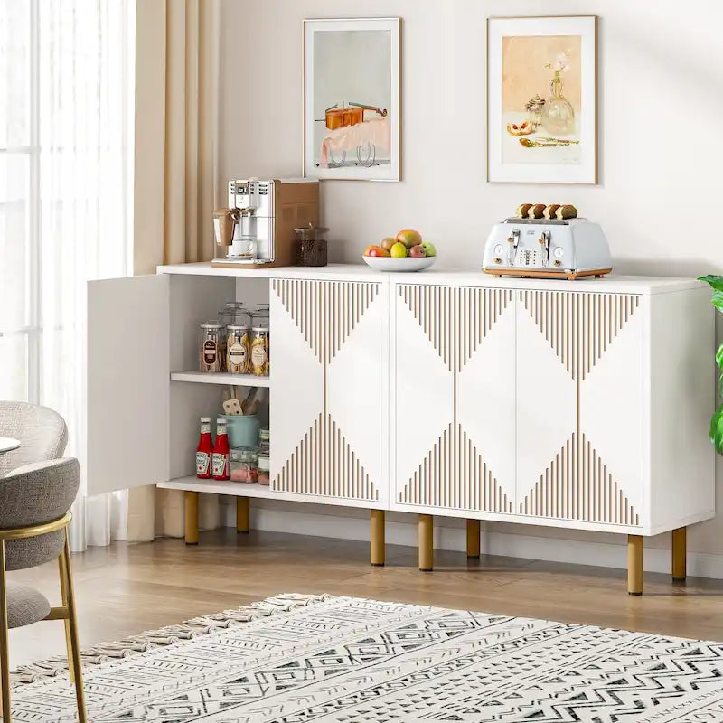 58-Inch Freestanding Sideboard Cabinet with Doors
