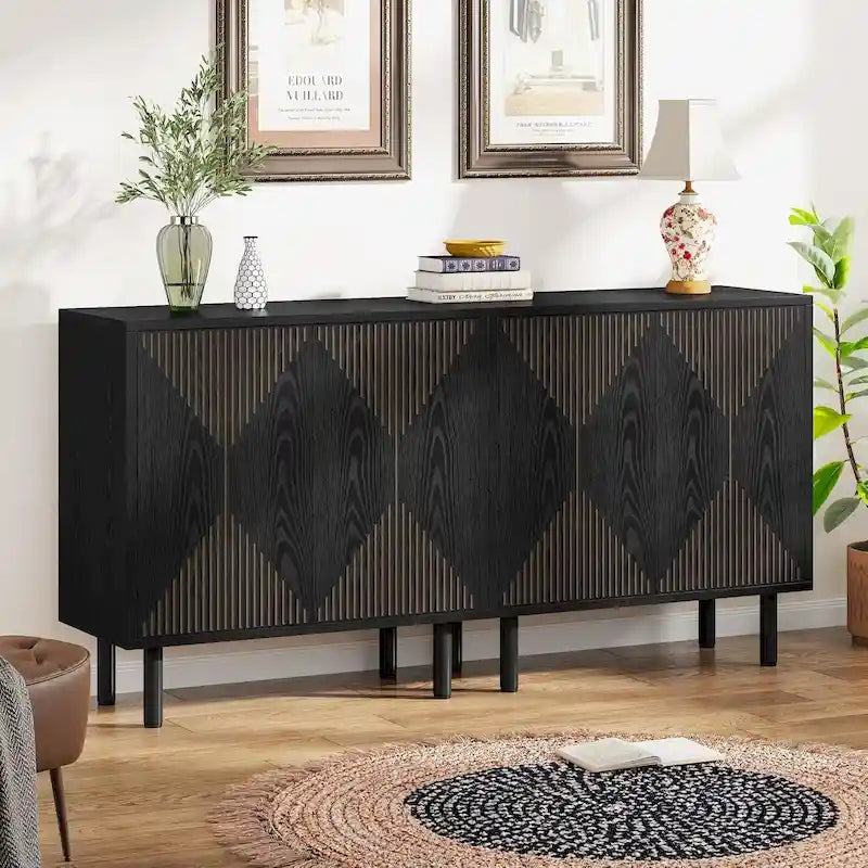 58-Inch Freestanding Sideboard Cabinet with Doors