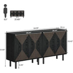 58-Inch Freestanding Sideboard Cabinet with Doors