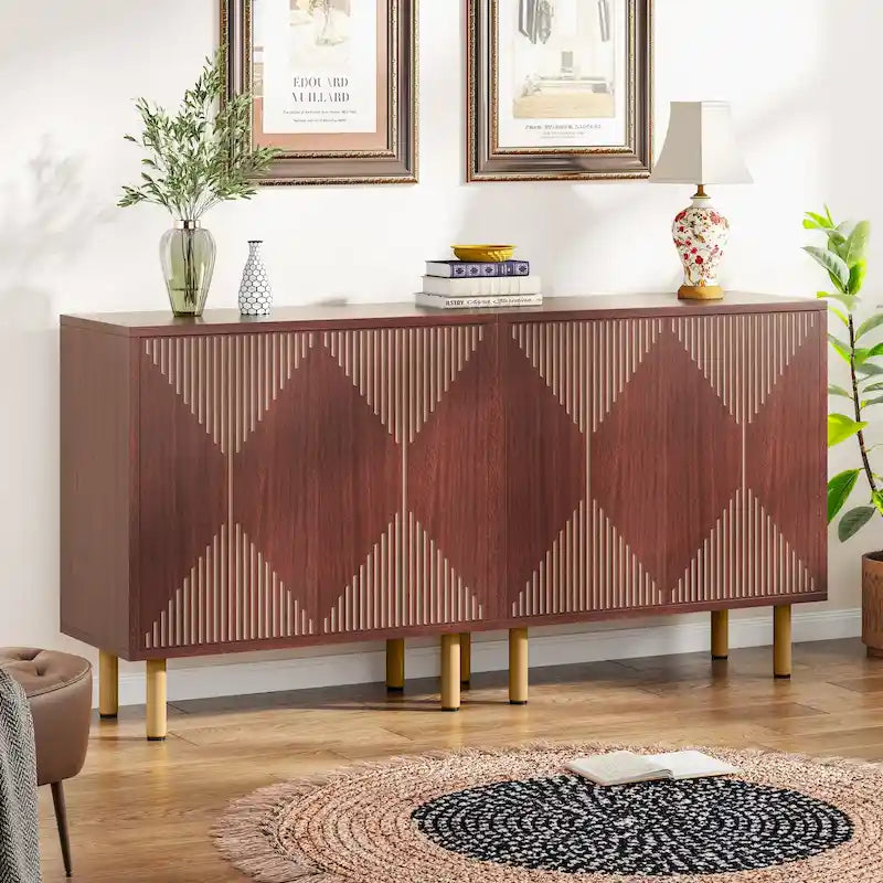 58-Inch Freestanding Sideboard Cabinet with Doors