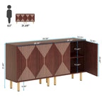 58-Inch Freestanding Sideboard Cabinet with Doors