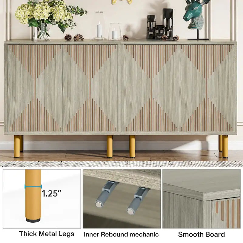 58-Inch Freestanding Sideboard Cabinet with Doors
