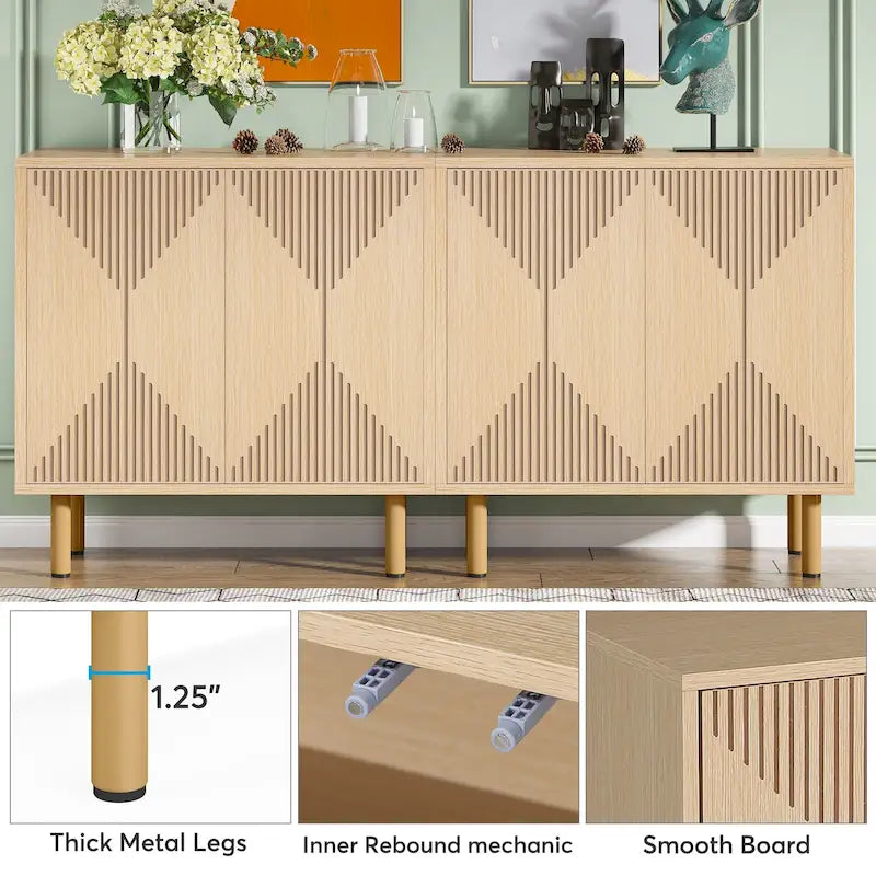58-Inch Freestanding Sideboard Cabinet with Doors