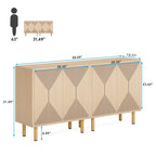 58-Inch Freestanding Sideboard Cabinet with Doors