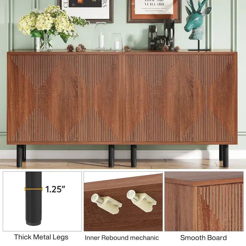58-Inch Freestanding Sideboard Cabinet with Doors