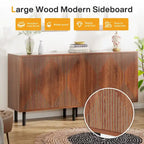 58-Inch Freestanding Sideboard Cabinet with Doors