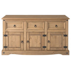 Holz-Sideboard mit Metallbeschlägen