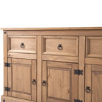 Holz-Sideboard mit Metallbeschlägen