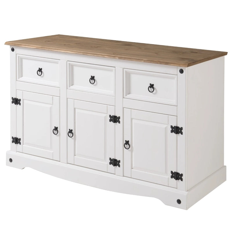 Holz-Sideboard mit Metallbeschlägen
