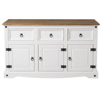 Holz-Sideboard mit Metallbeschlägen