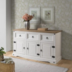 Holz-Sideboard mit Metallbeschlägen