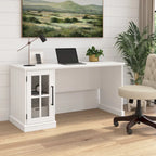 60-Inch Computer Desk with Storage Cabinet