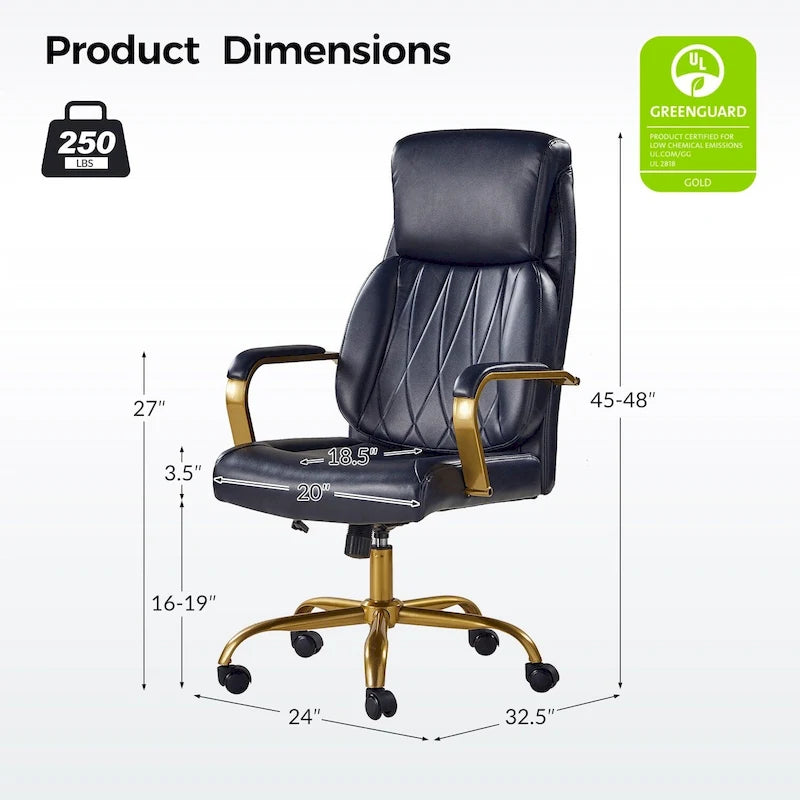 Adjustable Office Chair with Lumbar Support