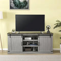 68-Inch TV Stand with Sliding Barn Doors