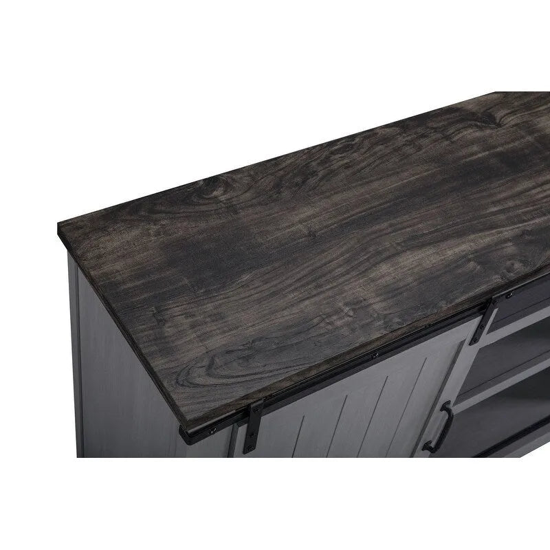 68-Inch TV Stand with Sliding Barn Doors