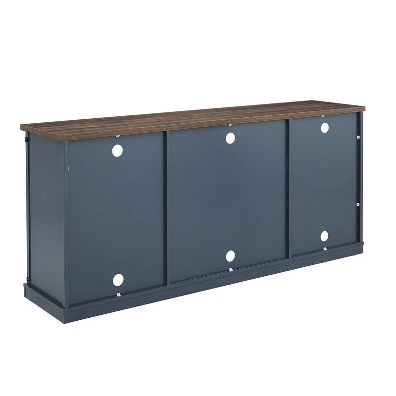 68-Inch TV Stand with Sliding Barn Doors