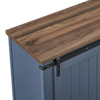 68-Inch TV Stand with Sliding Barn Doors