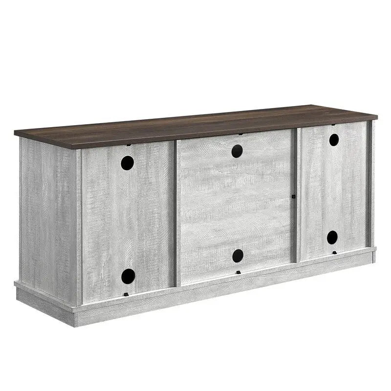 68-Inch TV Stand with Sliding Barn Doors