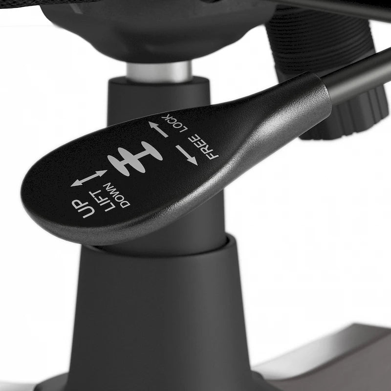 Fauteuil de bureau capitonné à dossier haut avec accoudoirs